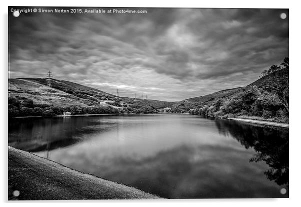  Walkerwood Reservoir, Stalybridge Acrylic by Simon Norton