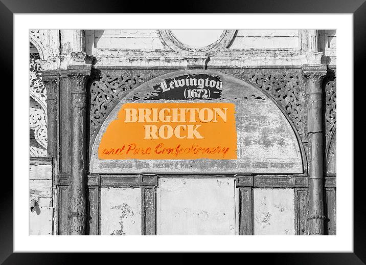 Brighton Rock Framed Mounted Print by Malcolm McHugh