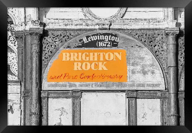 Brighton Rock Framed Print by Malcolm McHugh