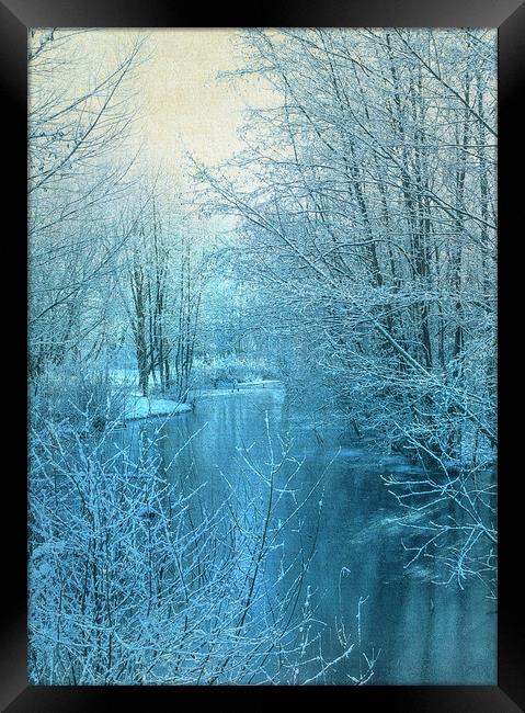  Winter River Framed Print by Svetlana Sewell