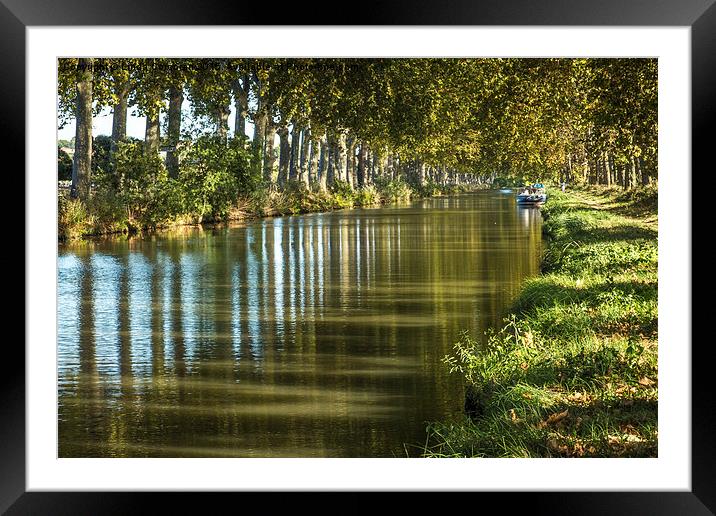  Canal Du Midi Framed Mounted Print by Linda Corcoran LRPS CPAGB