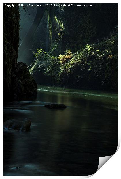  Mystic canyon Print by Hans Franchesco