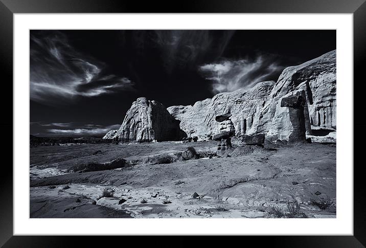 Parched Utah Framed Mounted Print by Mike Dawson