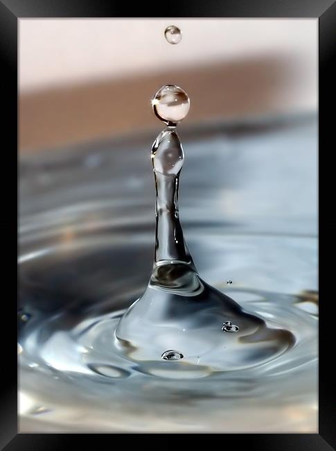 Water Droplet Framed Print by Mike Gorton