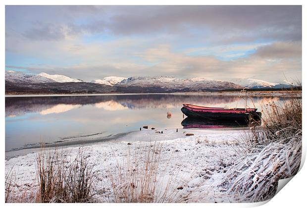 Quiet day on the Loch Print by Jim kernan