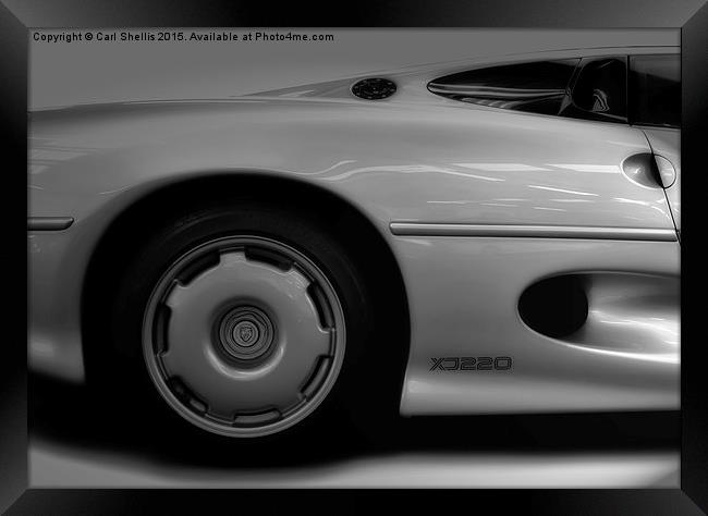  Jaguar XJ220 Framed Print by Carl Shellis