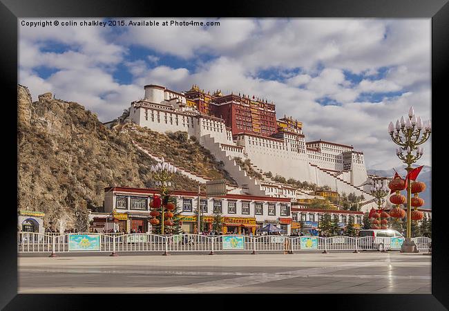  Potala Palace in Lhasa Framed Print by colin chalkley