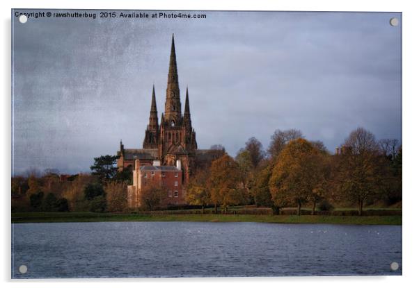 Autumn Lichfield Cathedral Acrylic by rawshutterbug 
