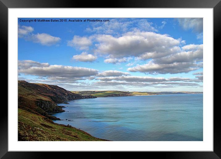  View from Start point lighthouse Framed Mounted Print by Matthew Bates