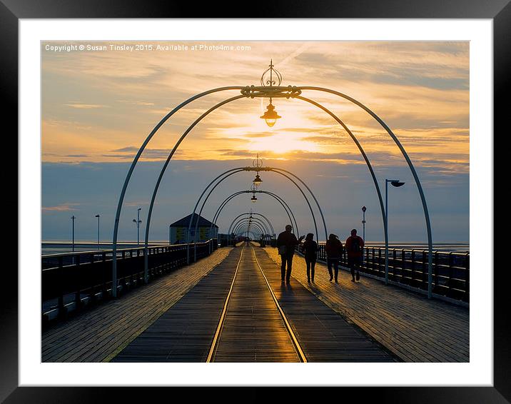 Southport pier Framed Mounted Print by Susan Tinsley
