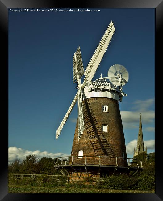  Thaxted historic windmill Framed Print by David Portwain