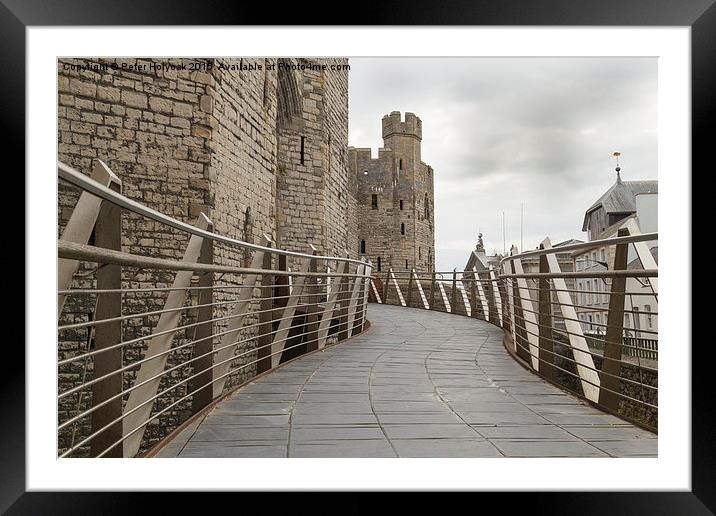 Walkway To The Castle Framed Mounted Print by Pete Holyoak