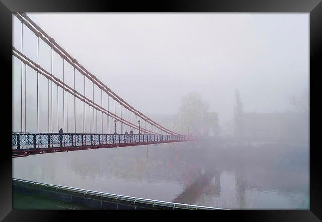 Mist over the Clyde  Framed Print by Valerie Paterson