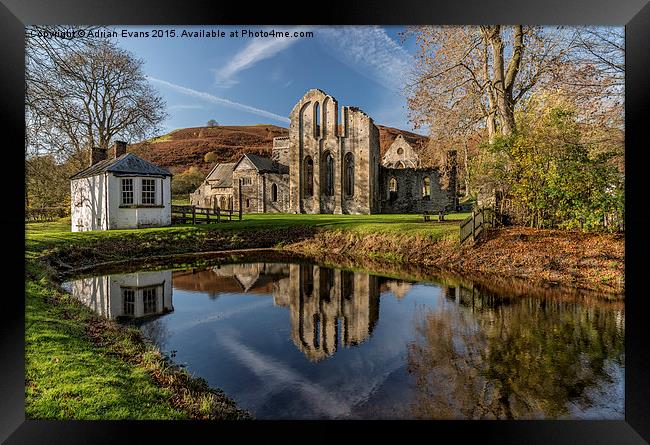 Abbey Reflection Framed Print by Adrian Evans