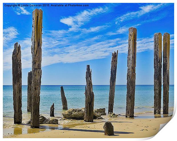 Jetty Remains Print by Linda Corcoran LRPS CPAGB
