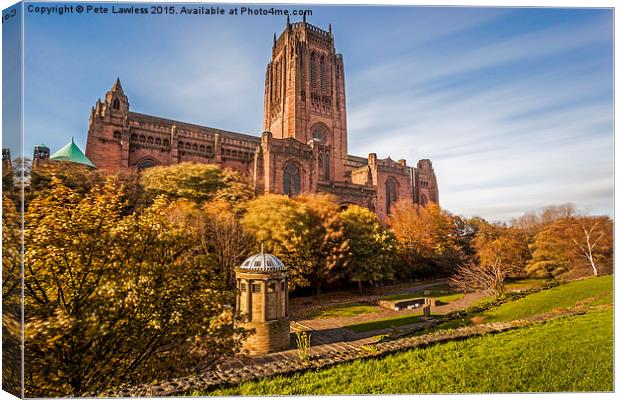 Liverpool Cathedral Canvas Print by Pete Lawless