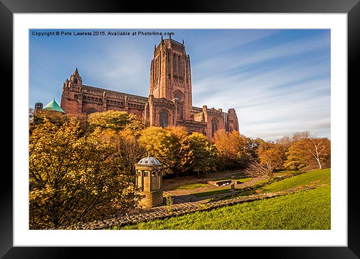  Liverpool Cathedral Framed Mounted Print by Pete Lawless
