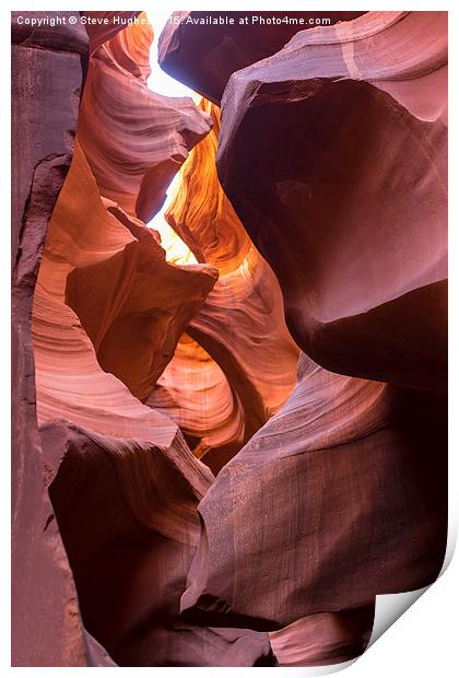  Lower Antelope Canyon Print by Steve Hughes