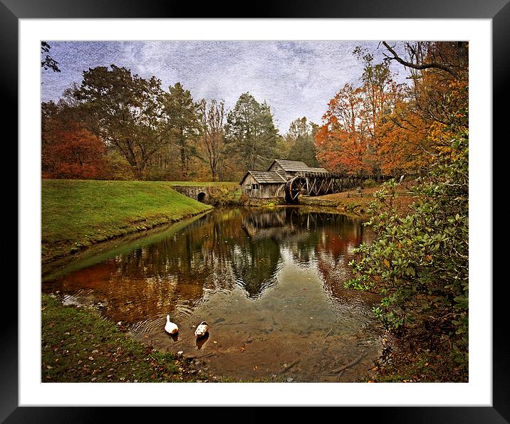  Reflections Of The Mill Framed Mounted Print by Tom and Dawn Gari