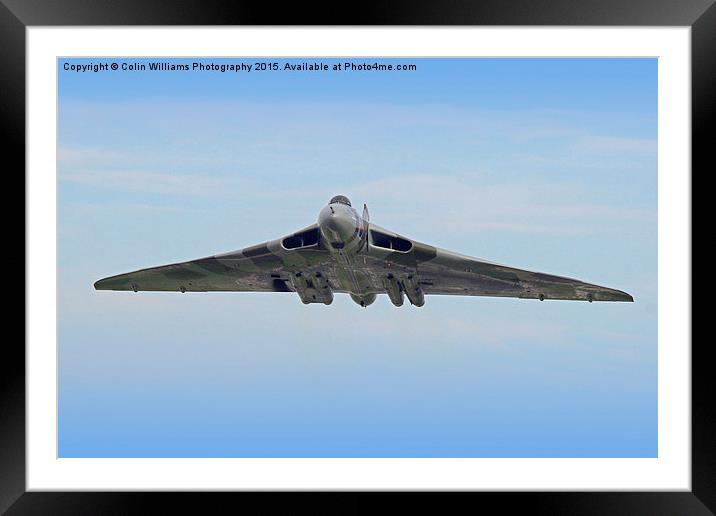  The Vulcan Farewell Tour Farnborough 2 Framed Mounted Print by Colin Williams Photography