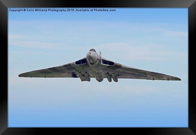  The Vulcan Farewell Tour Farnborough 2 Framed Print by Colin Williams Photography