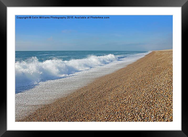   Chesil Beach Portland Dorset 3 Framed Mounted Print by Colin Williams Photography
