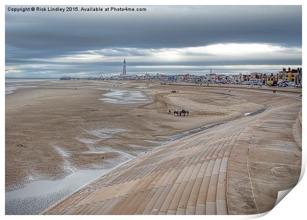 Blackpool Beach Print by Rick Lindley