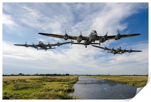 Dambusters practising low level flying Print by Gary Eason