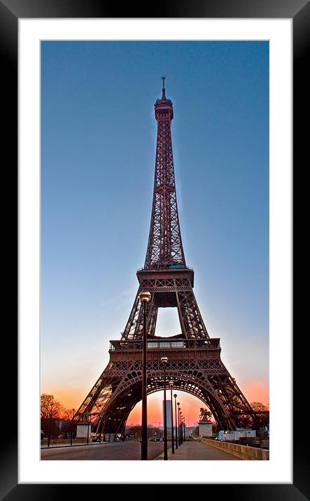 Eiffel Tower Framed Mounted Print by Jim kernan