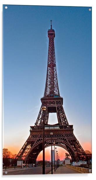 Eiffel Tower Acrylic by Jim kernan