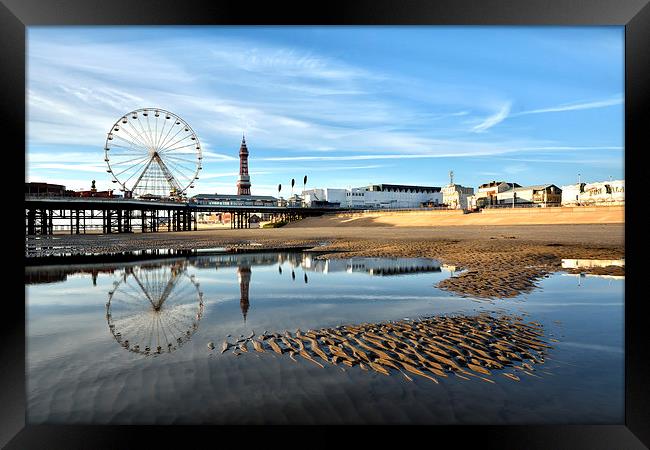 Blackpool Fylde Coast Framed Print by Gary Kenyon