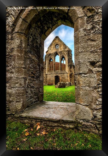 Valley of the Cross Framed Print by Adrian Evans
