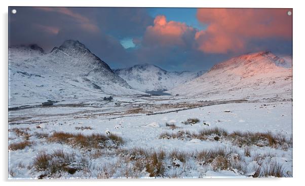  Tryfan with snow Acrylic by Rory Trappe
