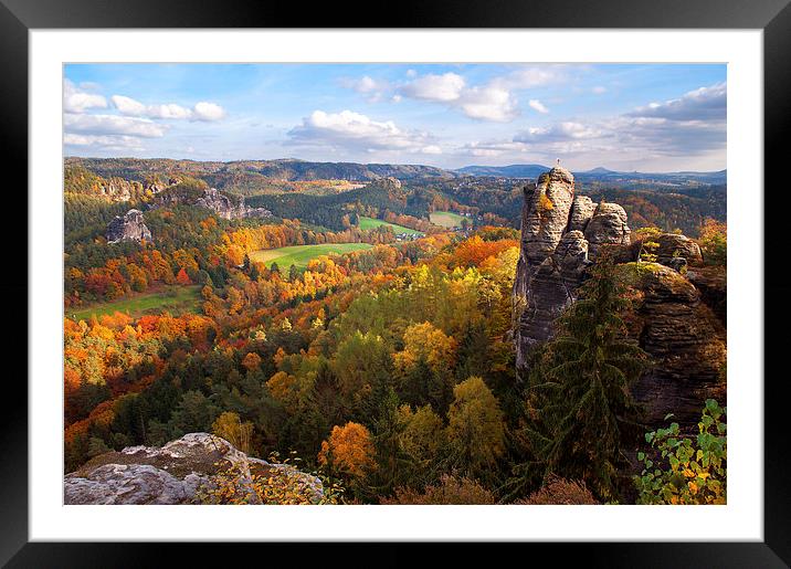  You Give Me the Wings. Saxon Switzerland  Framed Mounted Print by Jenny Rainbow