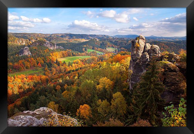  You Give Me the Wings. Saxon Switzerland  Framed Print by Jenny Rainbow