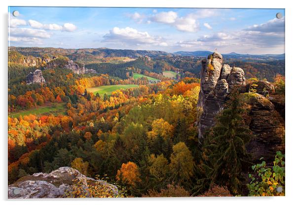  You Give Me the Wings. Saxon Switzerland  Acrylic by Jenny Rainbow