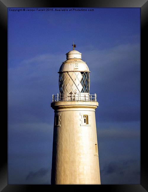  St Mary's Lighthouse Tynemouth Framed Print by Jacqui Farrell