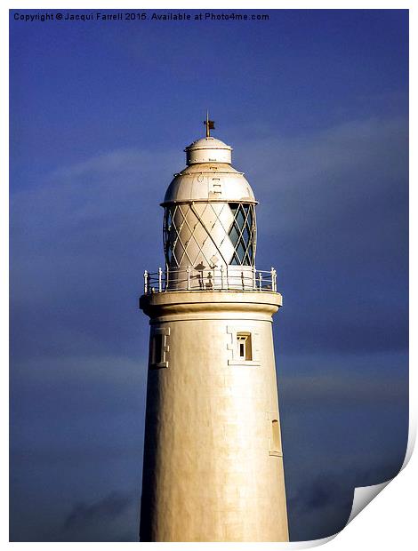  St Mary's Lighthouse Tynemouth Print by Jacqui Farrell