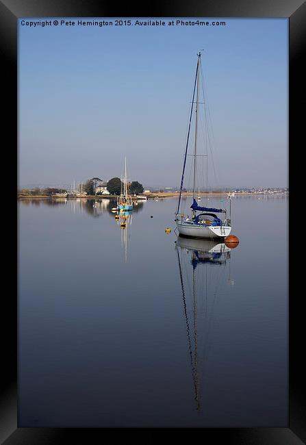  Exe Estuary Framed Print by Pete Hemington