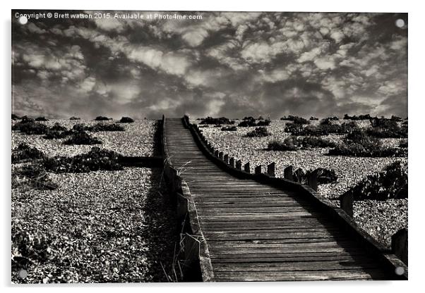  the boardwalk at dungeness Acrylic by Brett watson