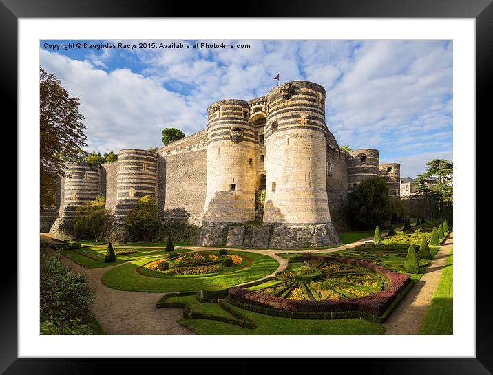 Chateau d'Angers (Angers castle), France Framed Mounted Print by Daugirdas Racys