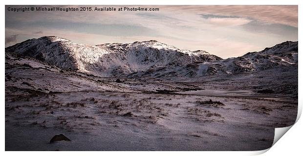  Frozen Red Tarn Print by Michael Houghton