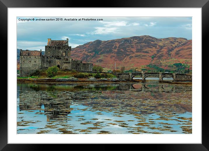  EILEAN DONAN CASTLE Framed Mounted Print by andrew saxton