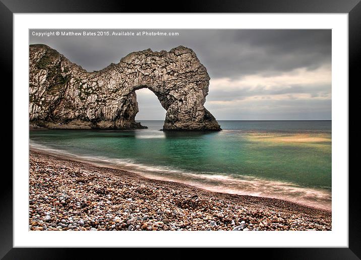 The magnificent Durdle Door Framed Mounted Print by Matthew Bates