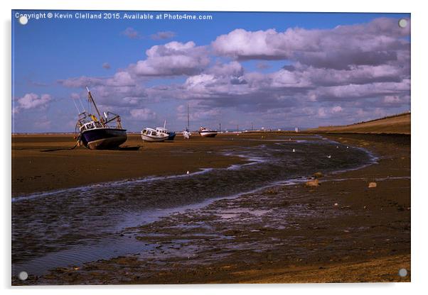  Low Tide at Meols Acrylic by Kevin Clelland
