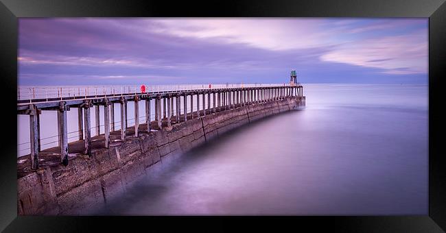 Tranquil Pier Framed Print by chris smith