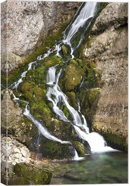 Savica Waterfall, Bohinj, Slovenia. Canvas Print by Ian Middleton