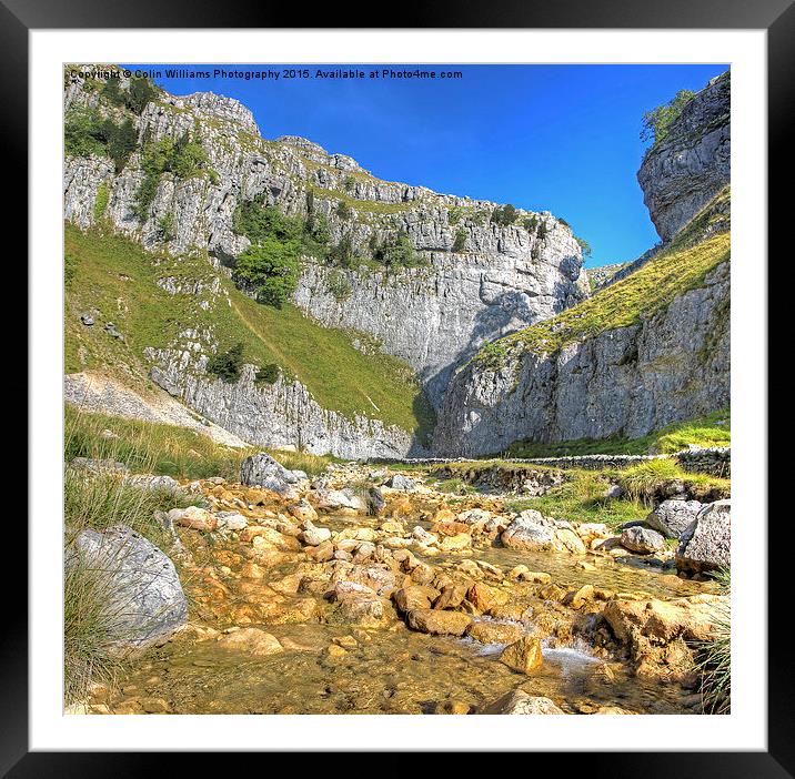  Gordale Scar 1 Framed Mounted Print by Colin Williams Photography
