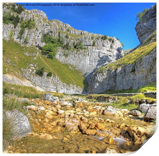 Gordale Scar 1 Print by Colin Williams Photography