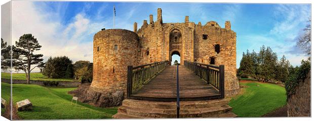  Dirleton Castle Panorama Canvas Print by Miles Gray